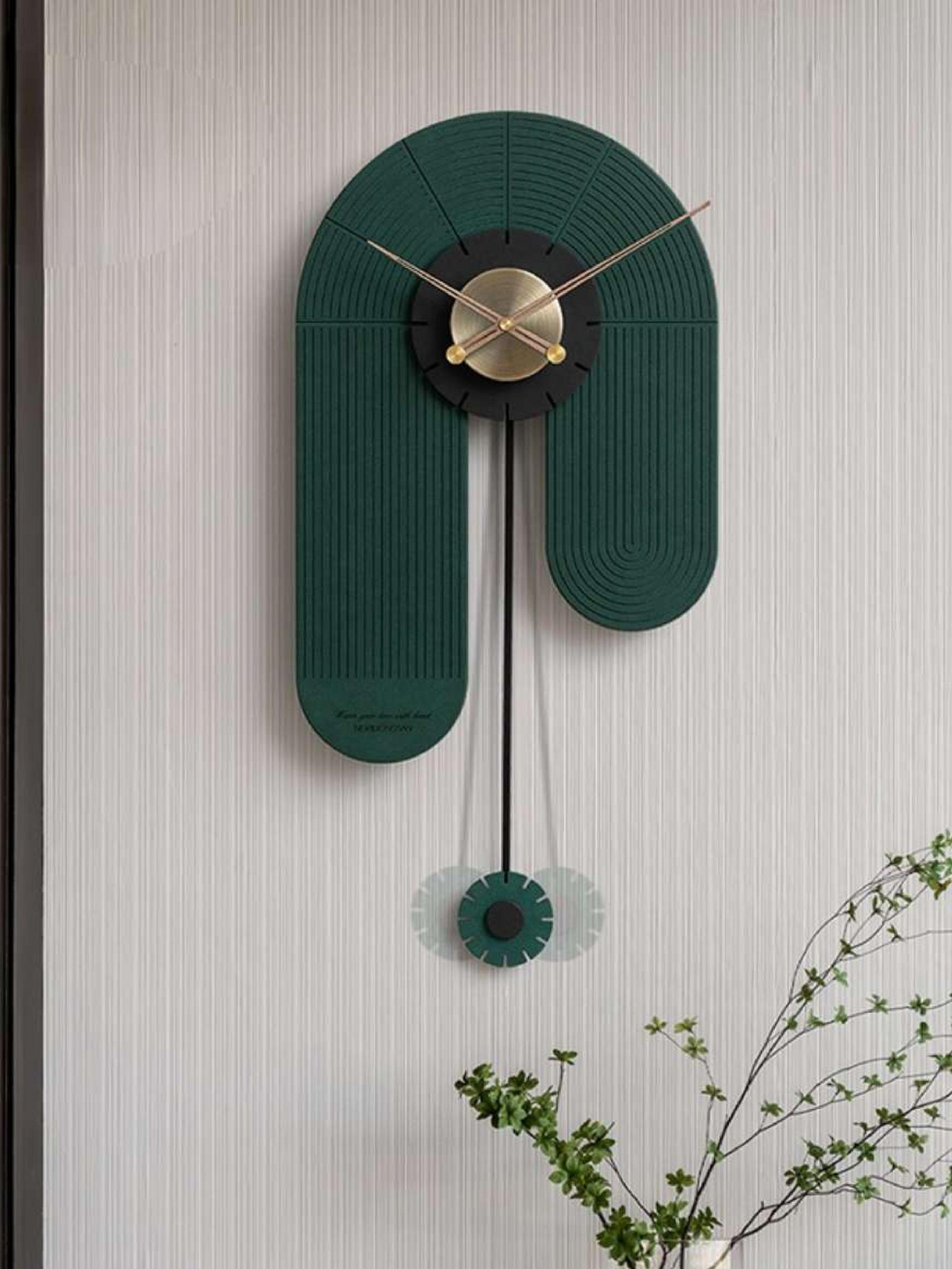 luxurious Clock - Modern Snail Style 6 in Green