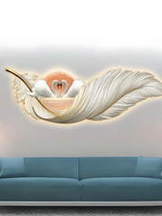 Light Luxury Led Lamp Painting Swan Bedside Bedroom Decorative Painting Simple Modern Master Bedroom Hanging Painting