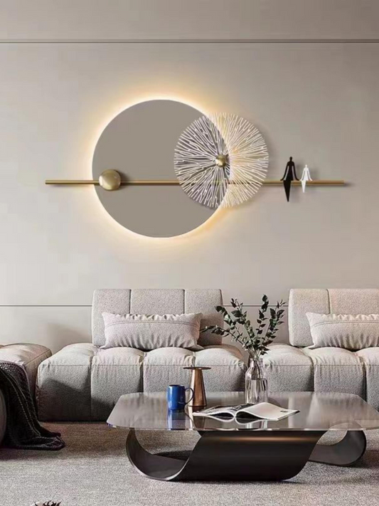 3D Round Metal Wall Decor