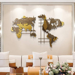 World Map Home Wall Art Décor