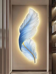 Leaf/Feather Mounted Modern Decorative Wall Sconce Light Lamp