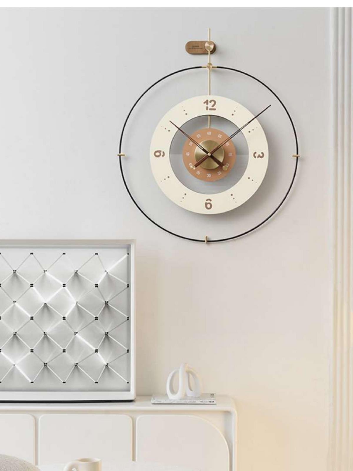 The Dials of Metamorphism Luxe Wall Clock – Orange